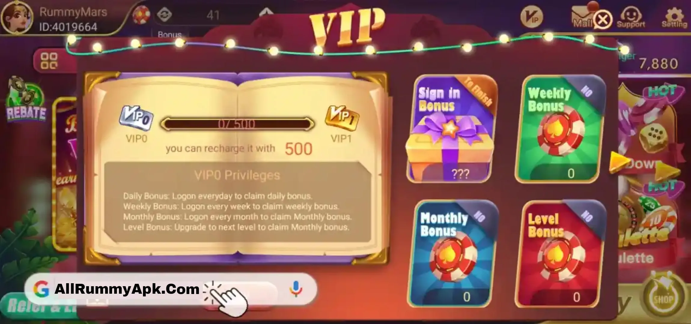 Prince Rummy VIP Features